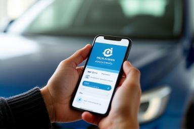 Customer booking a car wash appointment on mobile device